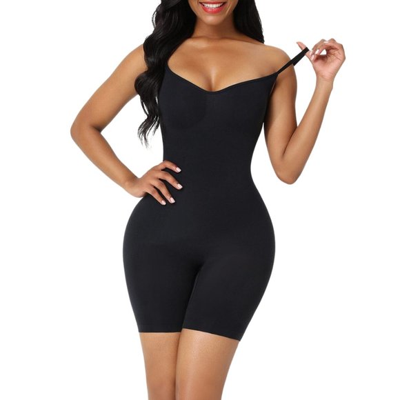 BodySculpt Seamless Open Back Shaper, Black - Picture 1 of 5